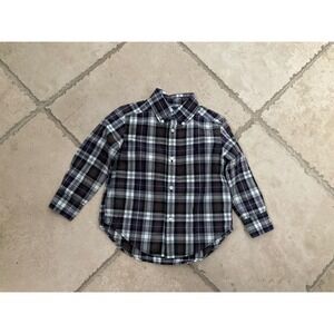 Ralph Lauren Polo Plaid Boys size 2T Button Down Shirt Long Sleeve Cotton